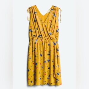 Collective Concepts Kailey Dress, Gold Floral Print, Size 1X